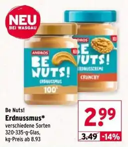 Wasgau ANDROS Be Nuts! Erdnussmus Angebot