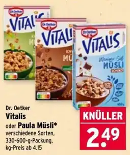 Wasgau Dr. Oetker Vitalis Angebot