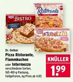 Wasgau Dr. Oetker Pizza Ristorante, Flammkuchen oder Intermezzo Angebot