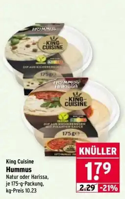 Wasgau King Cuisine Hummus Angebot