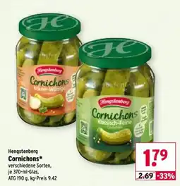 Wasgau Hengstenberg Cornichons* Angebot