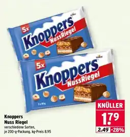 Wasgau Knoppers Nuss Riegel Angebot