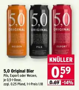 Wasgau 5,0 Original Bier Angebot