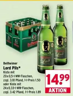 Wasgau Bellheimer Lord Pils Angebot