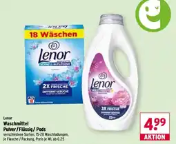 Wasgau Lenor Waschmittel Angebot