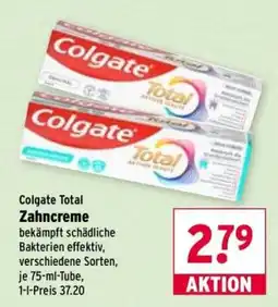Wasgau Colgate Total Zahncreme Angebot