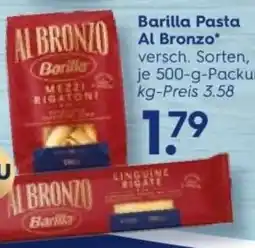 Wasgau Barilla Pasta Al Bronzo Angebot