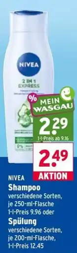 Wasgau NIVEA Shampoo oder Spülung Angebot