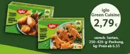 Wasgau iglo Green Cuisine Angebot