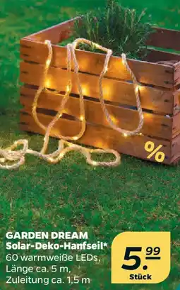 Netto GARDEN DREAM Solar-Deko-Hanfseil Angebot