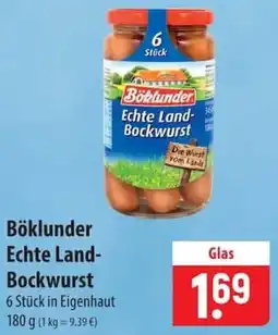 Famila Nord Ost Böklunder Echte Land Bockwurst Angebot