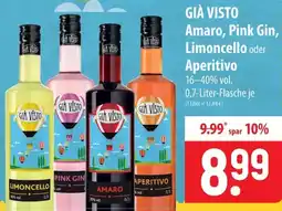 Famila Nord Ost GIÀ VISTO Amaro, Pink Gin, Limoncello oder Aperitivo Angebot