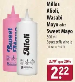 Famila Nord Ost Millas Alioli, Wasabi Mayo oder Sweet Mayo Angebot