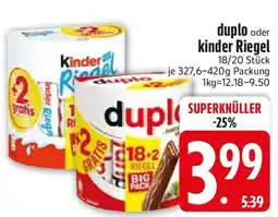 Edeka duplo oder kinder Riegel Angebot