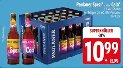 Edeka Paulaner Spezi oder Cola Angebot