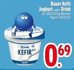 Edeka Bauer Kefir Joghurt oder Drink Angebot