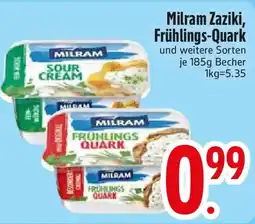 Edeka Milram Zaziki, Frühlings-Quark Angebot