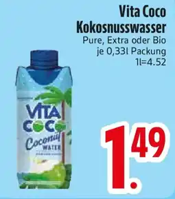 Edeka Vita Coco Kokosnusswasser Angebot