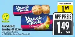 Edeka Knack&Back Sonntags-Brötchen Angebot