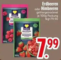 Edeka Erdbeeren oder Himbeeren Angebot
