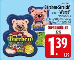 Edeka Reinert Bärchen-Streich oder -Wurst Angebot