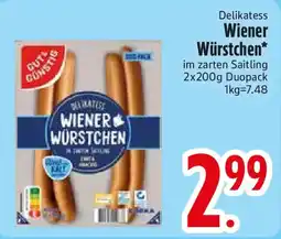 Edeka Delikatess Wiener Würstchen Angebot