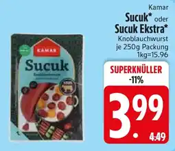 Edeka Kamar Sucuk oder Sucuk Ekstra Angebot