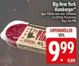 Edeka Big New York Hamburger Angebot