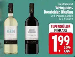 Edeka Deutschland Weingenuss Dornfelder, Riesling Angebot