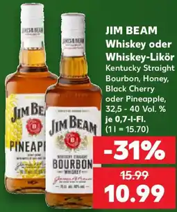 Kaufland JIM BEAM Whiskey oder Whiskey-Likör Angebot