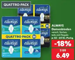 Kaufland ALWAYS Damenbinden Angebot