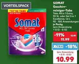Kaufland SOMAT Geschirrreiniger-Tabs Angebot