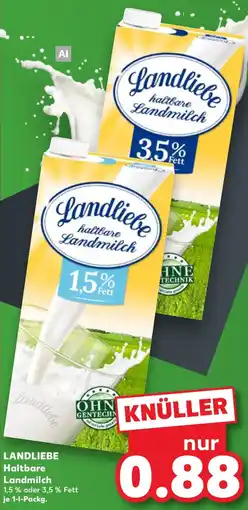 Kaufland LANDLIEBE Haltbare Landmilch Angebot