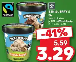 Kaufland BEN & JERRY'S Eis Angebot
