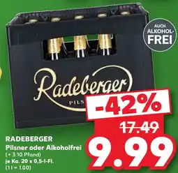 Kaufland RADEBERGER Pilsner oder Alkoholfrei Angebot