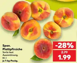 Kaufland Span. Plattpfirsiche Angebot