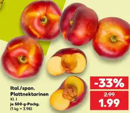 Kaufland Ital./span. Plattnektarinen Angebot