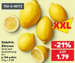 Kaufland Südafrik. Zitronen Angebot