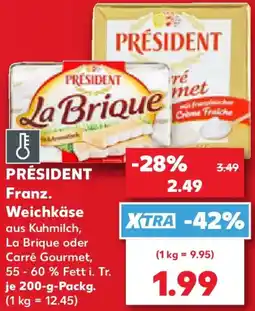 Kaufland PRÉSIDENT Franz. Weichkäse Angebot