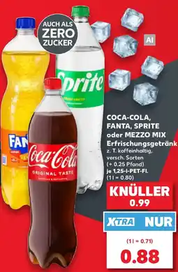 Kaufland COCA-COLA, FANTA, SPRITE oder MEZZO MIX Erfrischungsgetränk Angebot