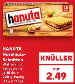 Kaufland HANUTA Haselnuss Schnitten Angebot