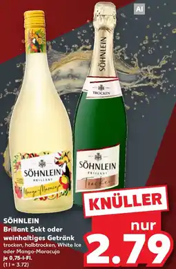 Kaufland SÖHNLEIN Brillant Sekt oder weinhaltiges Getränk Angebot