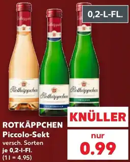 Kaufland ROTKÄPPCHEN Piccolo-Sekt Angebot