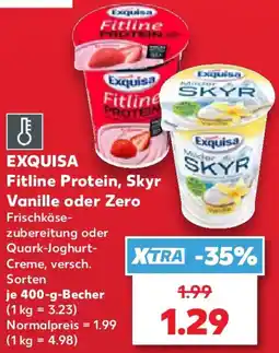 Kaufland EXQUISA Fitline Protein, Skyr Vanille oder Zero Angebot