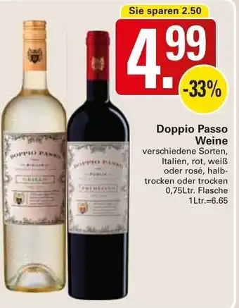 WEZ Doppio Passo Weine 0,75L Angebot