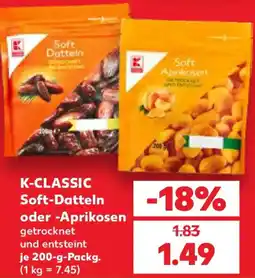 Kaufland K-CLASSIC Soft-Datteln oder Aprikosen Angebot