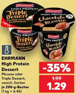Kaufland EHRMANN High Protein Dessert Angebot