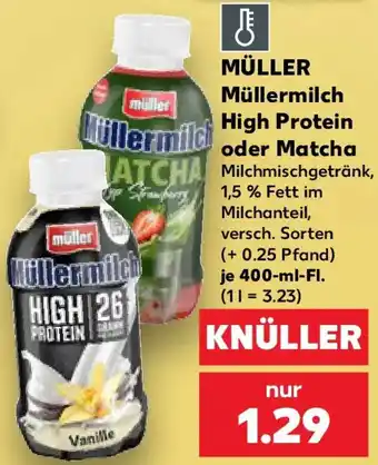 Kaufland MÜLLER Müllermilch High Protein oder Matcha Angebot