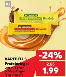 Kaufland BAREBELLS Proteinriegel Angebot