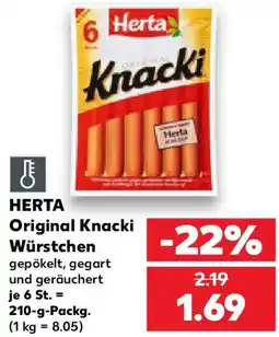 Kaufland HERTA Original Knacki Würstchen Angebot